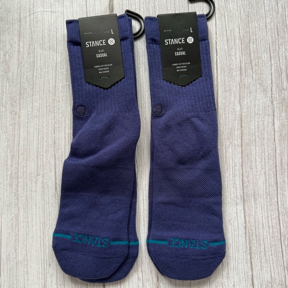 New Kids STANCE Crew Socks Size Youth L